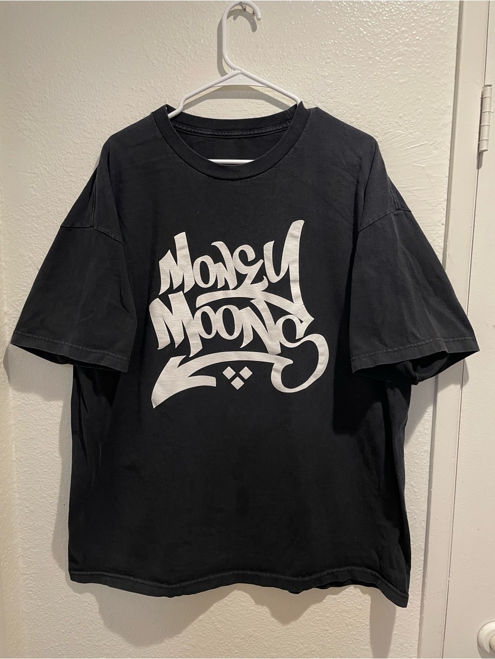 Money Moons Official Rap Merch Graffiti Tag Graphic Tee Black XL Heavyweight